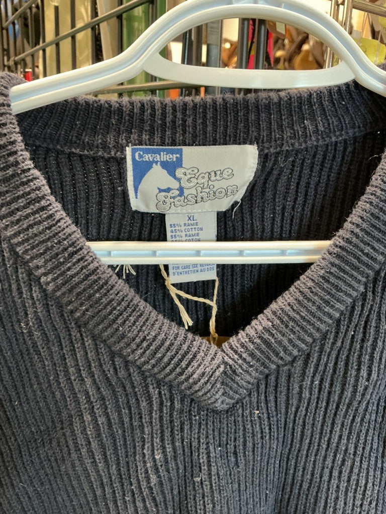 Sweater Cavalier Equi Fashion XL Navy Blue