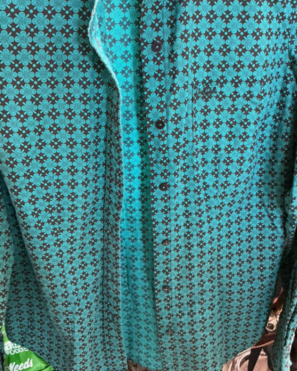 Shirt Cruel Girl Size Medium Teal Pattern
