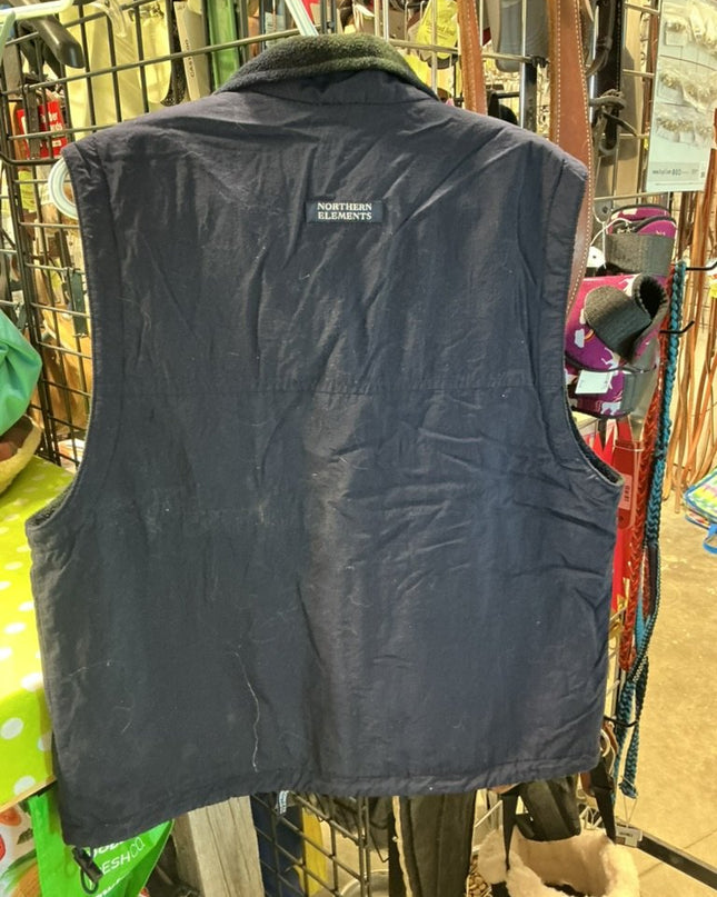 Vest Northern Elements No size Navy Blue/Green Plaid 