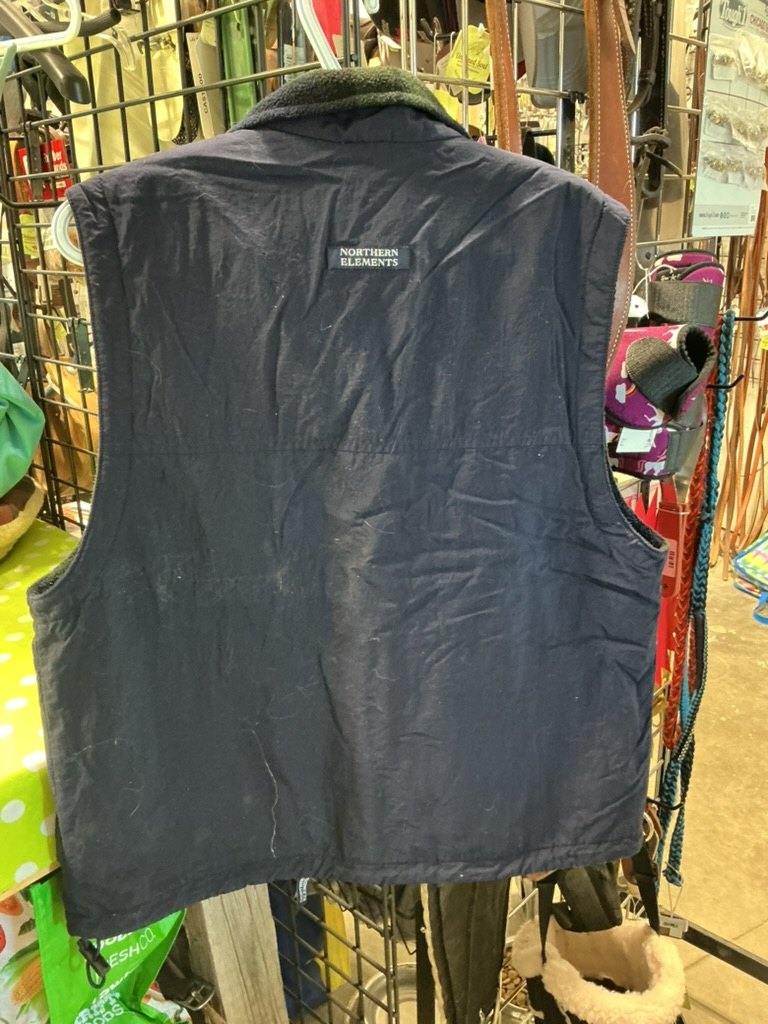 Vest Northern Elements No size Navy Blue/Green Plaid 