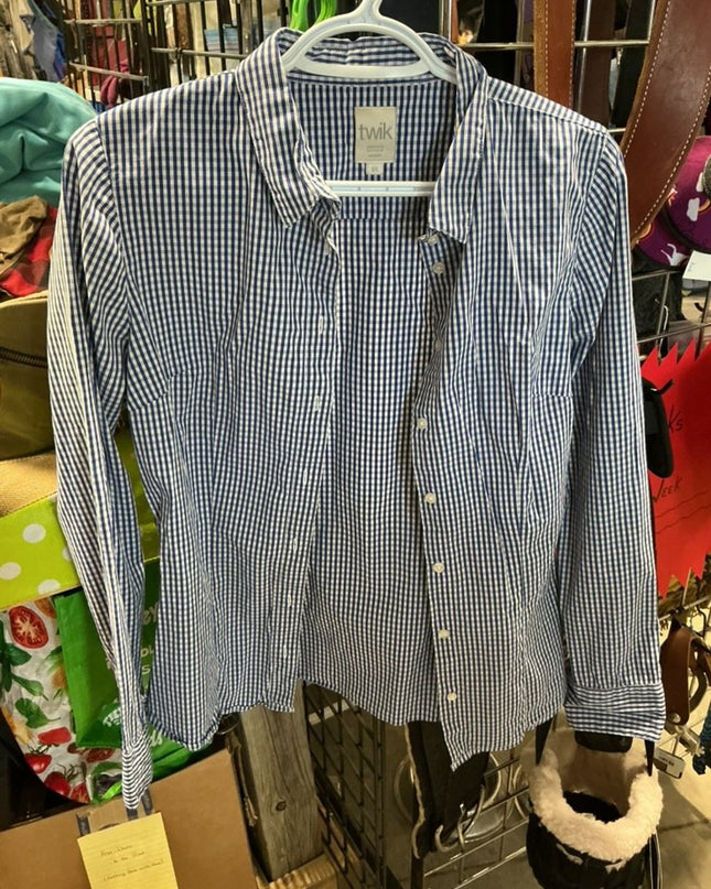Shirt Twik Size Large blue/white check