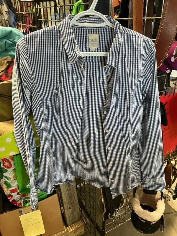 Western Shirt – Twik, Blue/White Check, Large | Used, Very Good