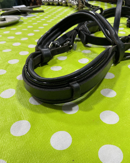 Bridle Engish with Reins. Padded Noseband/Browband