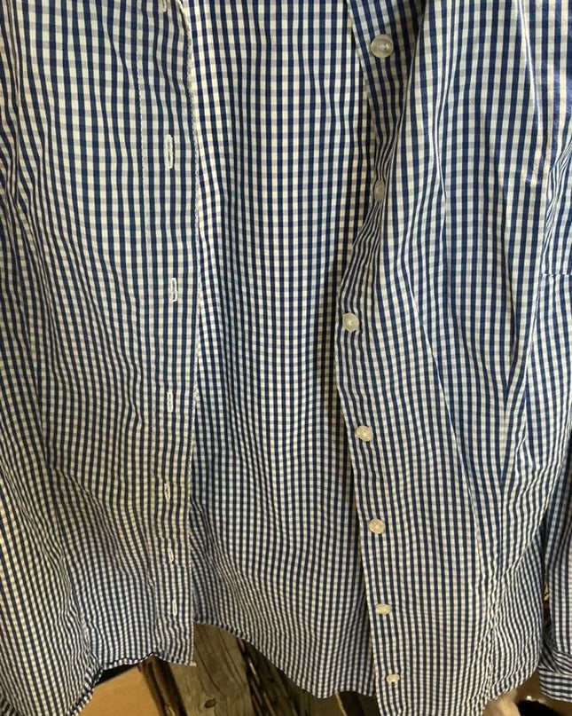 Shirt Twik Size Large blue/white check