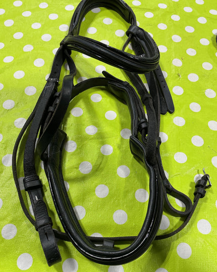 Bridle Engish with Reins. Padded Noseband/Browband