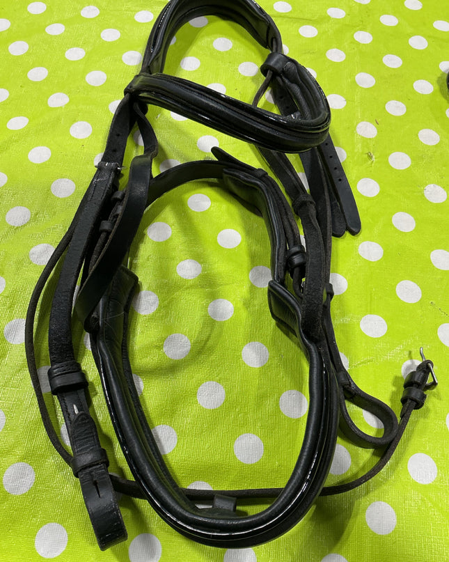Bridle Engish with Reins. Padded Noseband/Browband