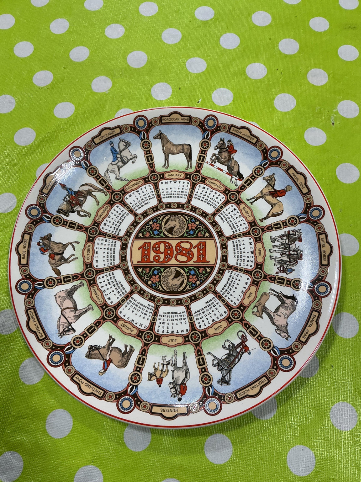 Plate Calendar Plate Eleventh Series