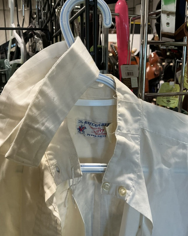Shirt The Ratcatcher White Size 34 Stains - See Pics