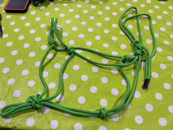 Halter – Rope, Green, Standard (3 Available) | New with Tags
