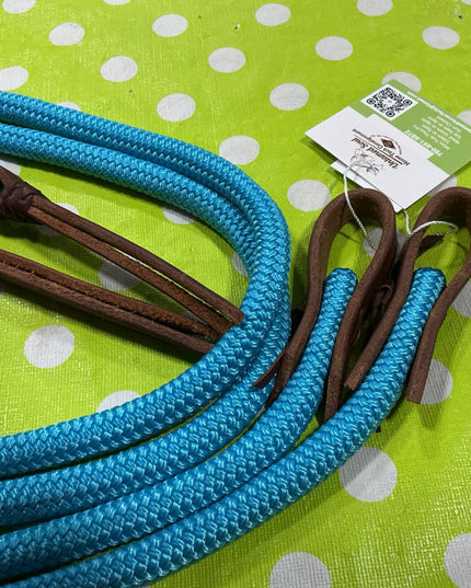 Reins Split Teal 7'