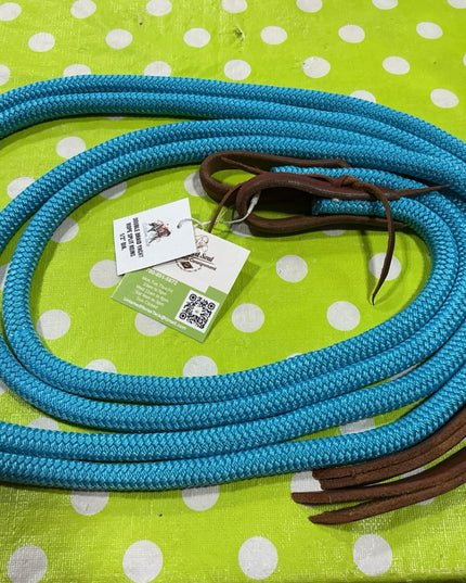 Western Split Rope Reins Blue 1/2