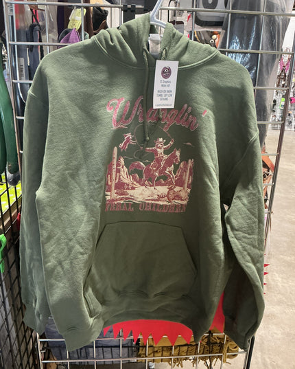 Hoodie Wranglin' Feral Children Size Large