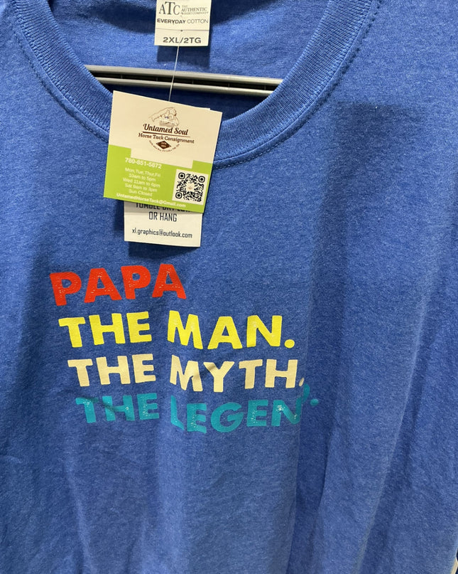 T-Shirt Papa Blue Size XL