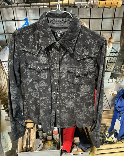 Shirt Ladies Ultra Twenty X Size Small Black Pattern
