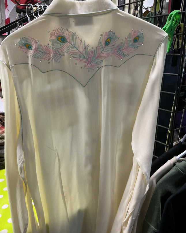 Shirt Ladies Wrangler Size Medium Creme