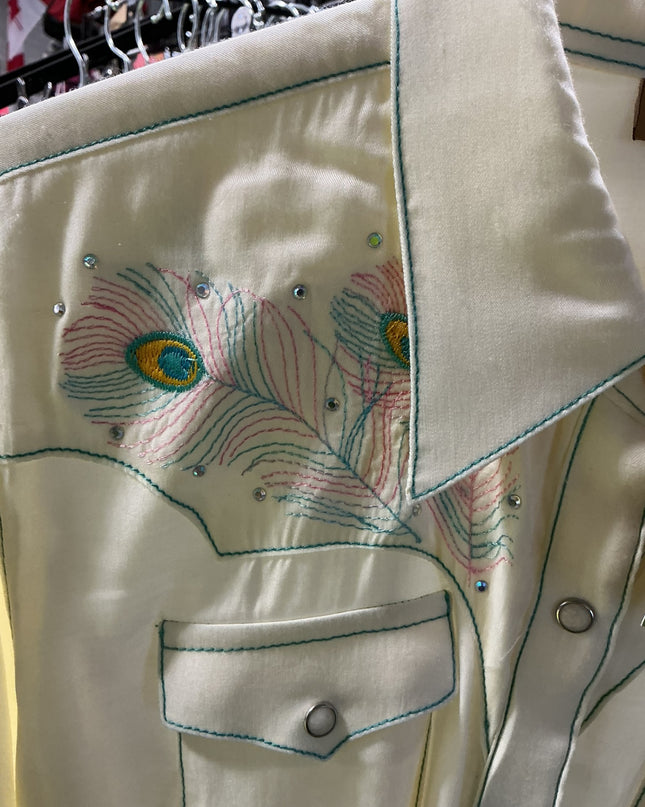 Shirt Ladies Wrangler Size Medium Creme