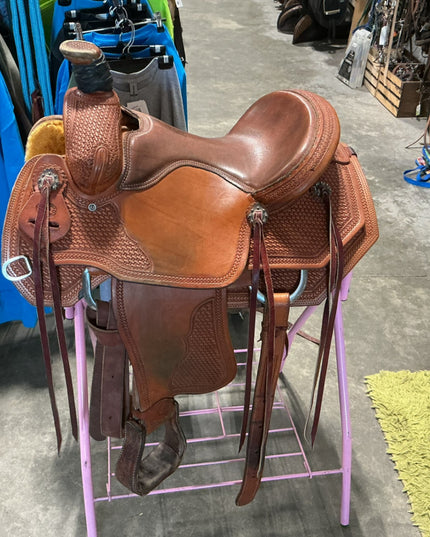 Western Rope Saddle Irvines S14" G7" 