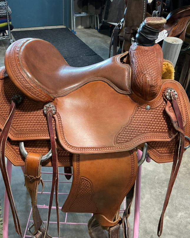 Western Rope Saddle Irvines S14" G7" 
