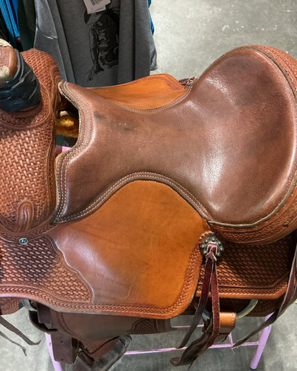 Western Rope Saddle Irvines S14" G7" 