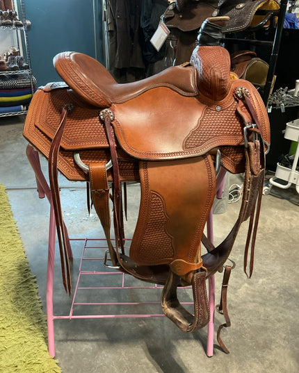Western Rope Saddle Irvines S14" G7" 