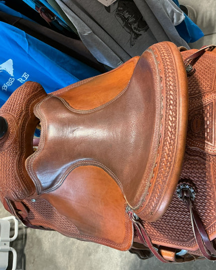 Western Rope Saddle Irvines S14" G7" 