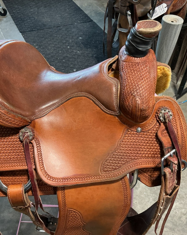 Western Rope Saddle Irvines S14" G7" 