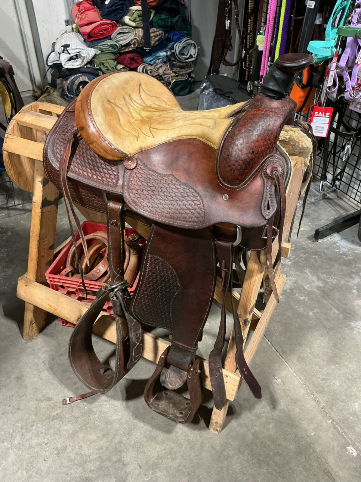 Western Rope Saddle S16" G6.5"