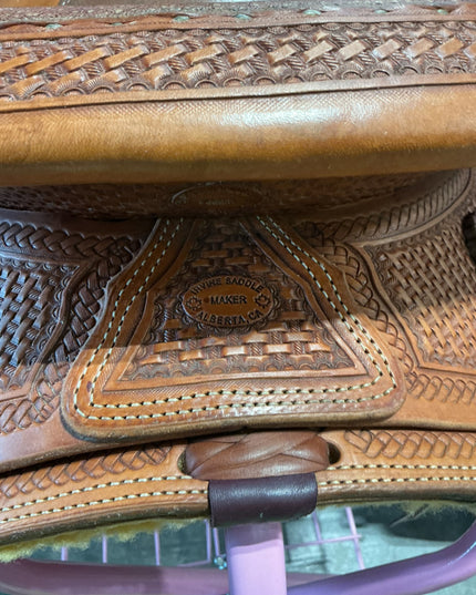Western Rope Saddle Irvines S14" G7" 