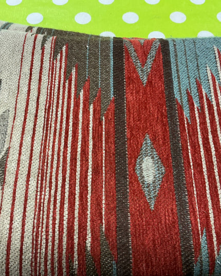 Saddle Pad Weaver 28" Round  Brown/red/Beige