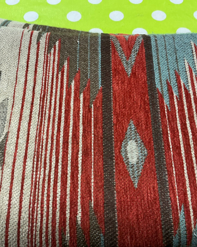 Saddle Pad Weaver 28" Round  Brown/red/Beige