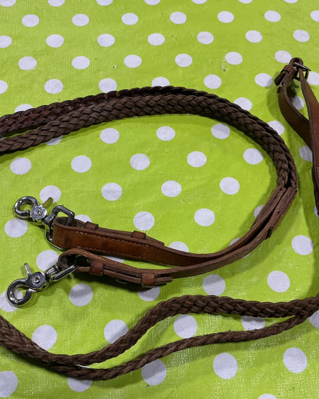 Reins Western Closed Brown Leather