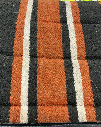 Saddle Pad Orange/Black. 31 x 32