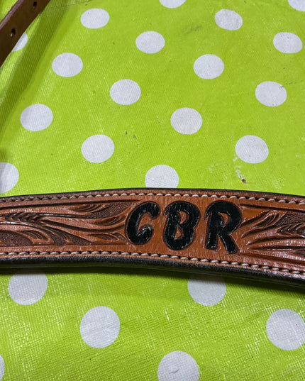 Breast Collar Western Brown Leather
