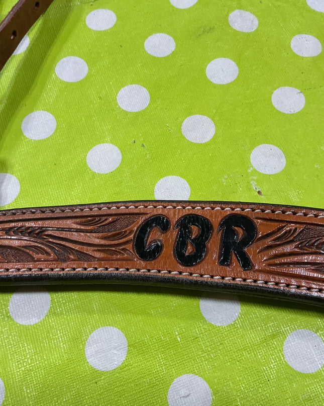 Breast Collar Western Brown Leather