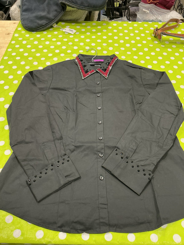 Western Show Shirt – Black, XL | New without Tags