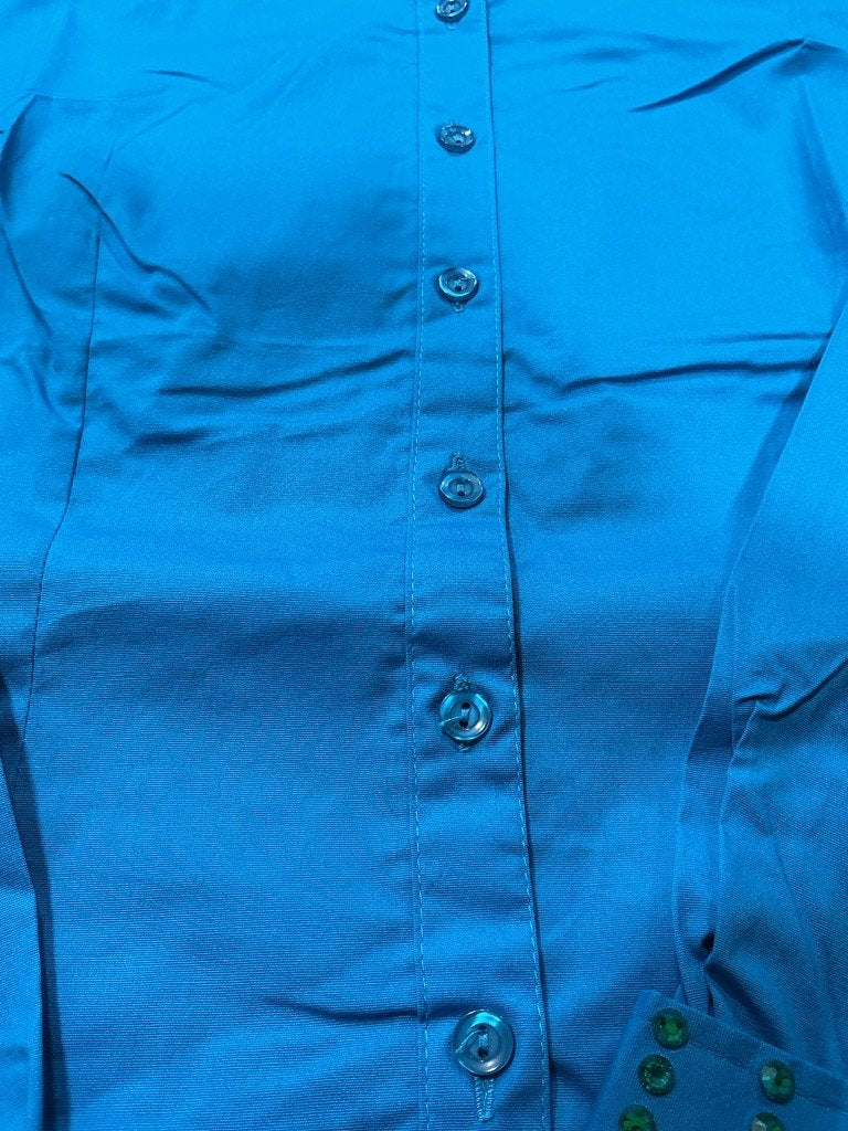 Shirt Western Show Turquise Brand New