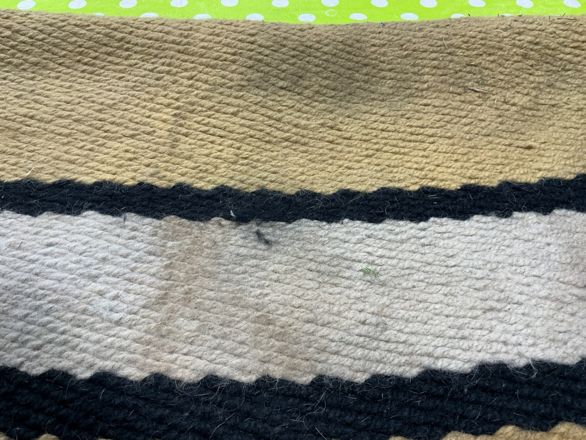 Saddle Blanket  Brown/Black. 36 x 34