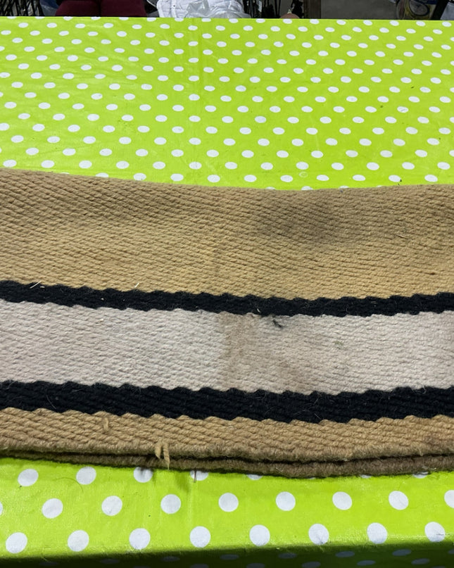 Saddle Blanket  Brown/Black. 36 x 34