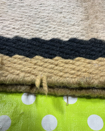 Saddle Blanket  Brown/Black. 36 x 34