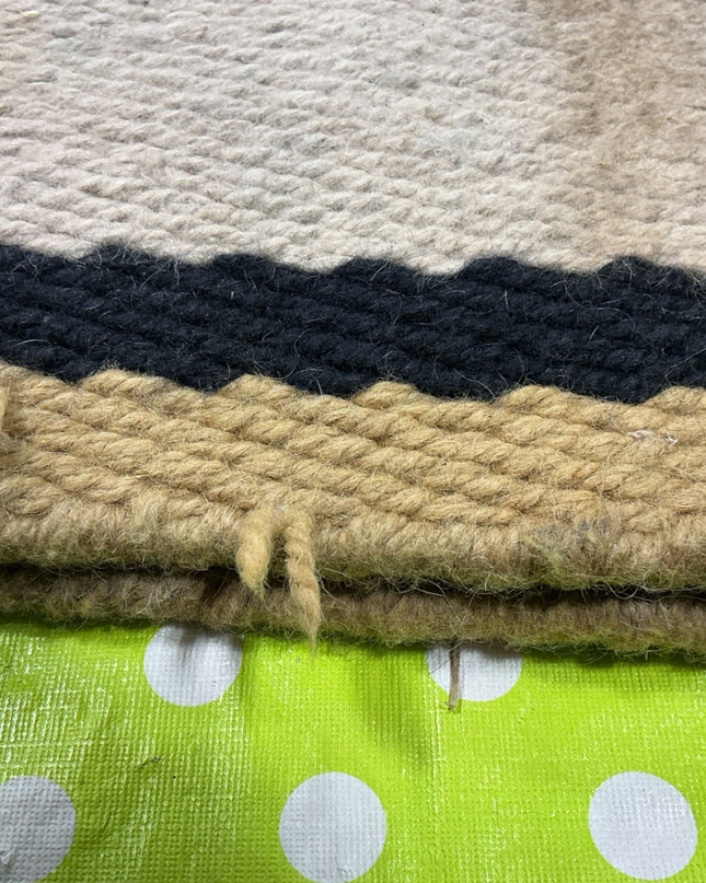 Saddle Blanket  Brown/Black. 36 x 34