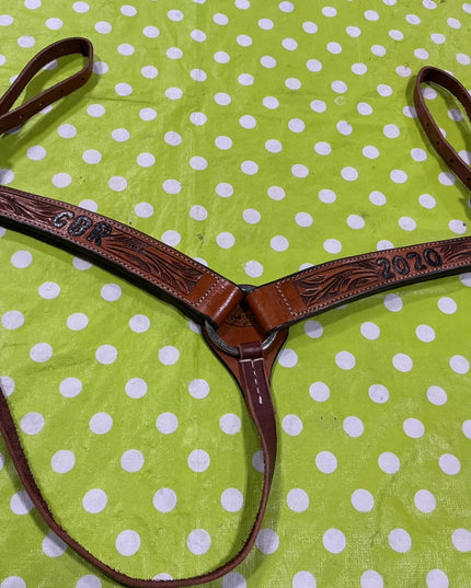 Breast Collar Western Brown Leather
