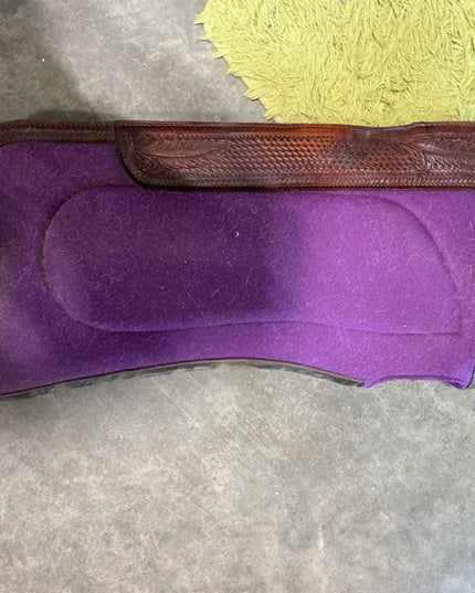 Saddle Pad Purple Felt. 31.5 x 29 x 1/2"