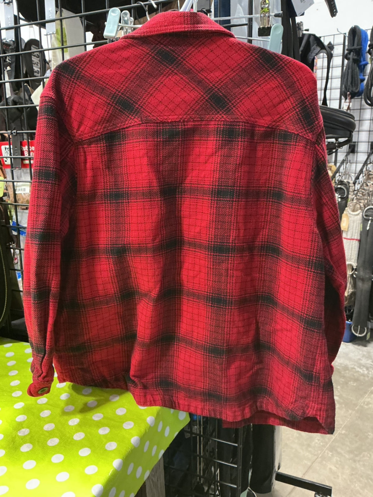 Shirt Womens Size XL Red/Black Plaid