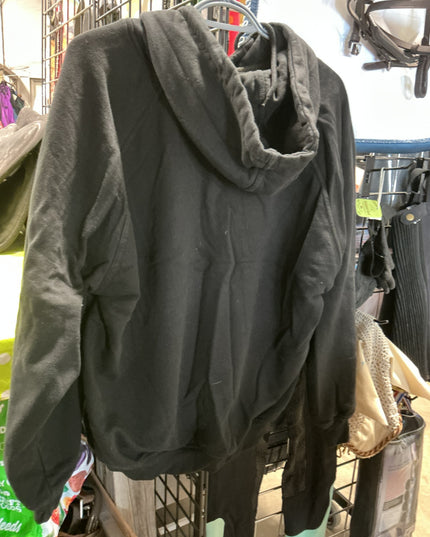 Hoody Berne Size Large Black Lined