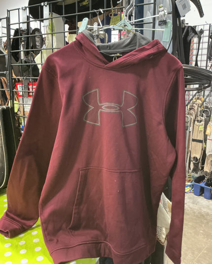 Hoody Mens Under Armour Size Medium  Snags(See pics) Burgandy