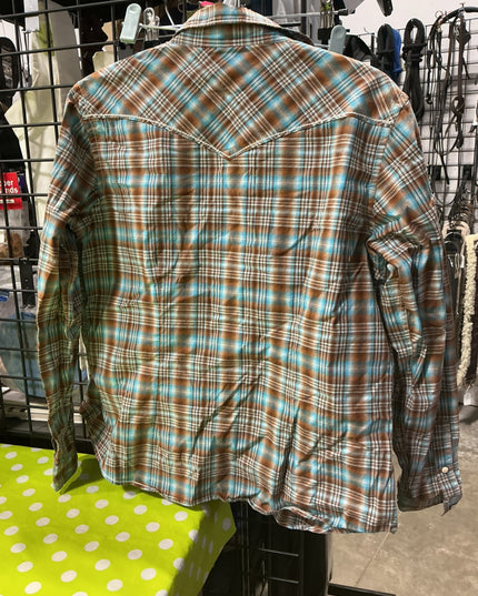 Shirt Womens Size Large Panhandle Plaid