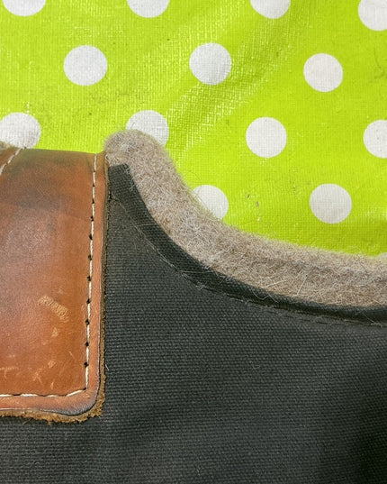 Saddle Pad Paul Taylor Felt Black/Brown  31 x 31 1/2 x 3/4"