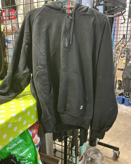 Hoody Berne Size Large Black Lined