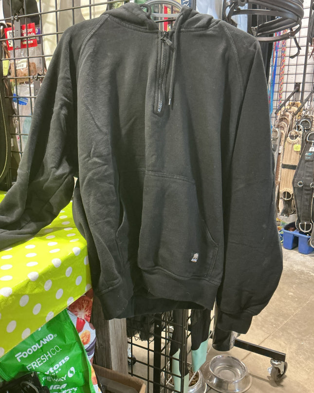 Hoody Berne Size Large Black Lined