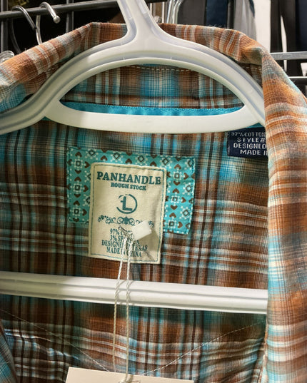 Shirt Womens Size Large Panhandle Plaid
